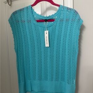 Turquoise Knit Top